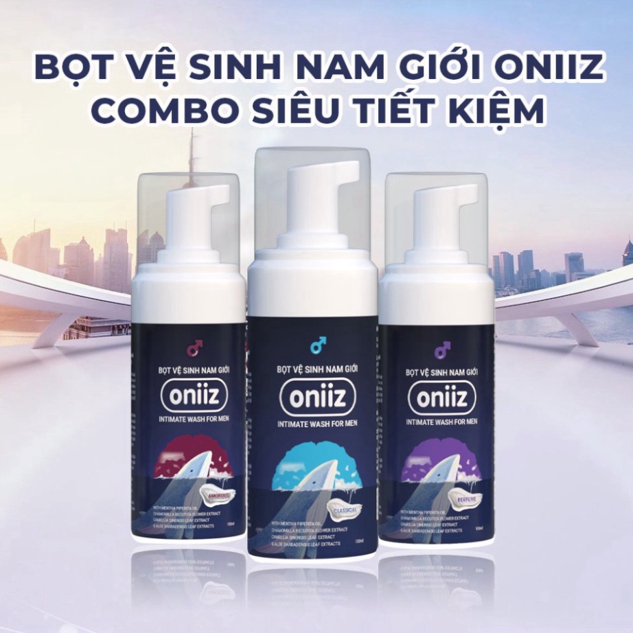 Combo siêu tiết kiệm Bọt vệ sinh nam giới Oniiz, Dung dịch nam tạo bọt 100ml, quà tặng mặt nạ hữu cơ cao cấp - Shop Nhím