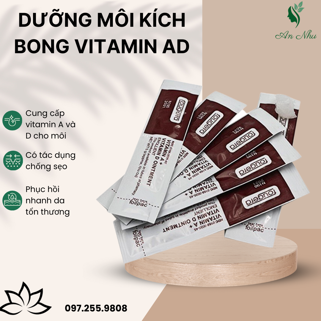 Dưỡng vitamin ad túi /100 gói nhỏ