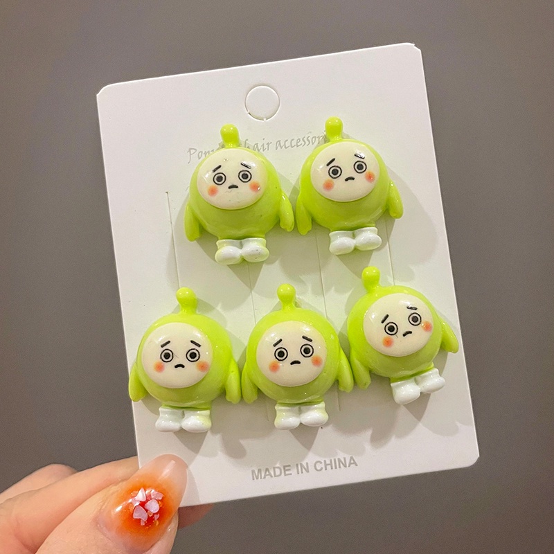 Set 5 KẹP TóC HìNh Quả TrứNg HoạT HìNh Dễ Thương