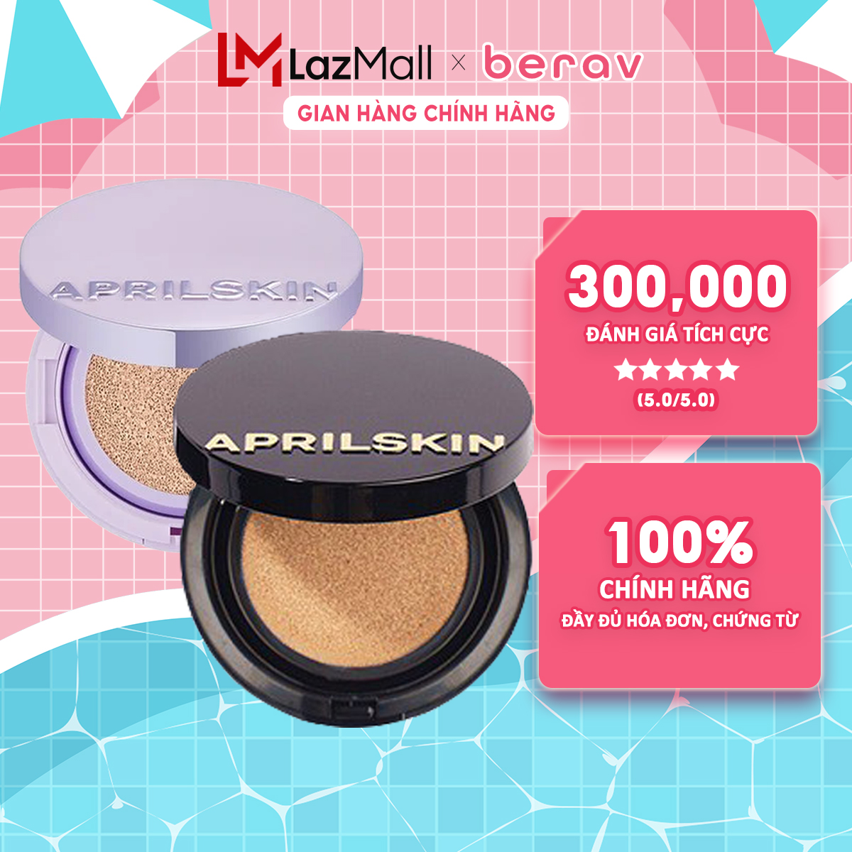 Phiên Bản Mới 2022 Phấn Nước April Skin Black Magic Snow Cushion Galaxy