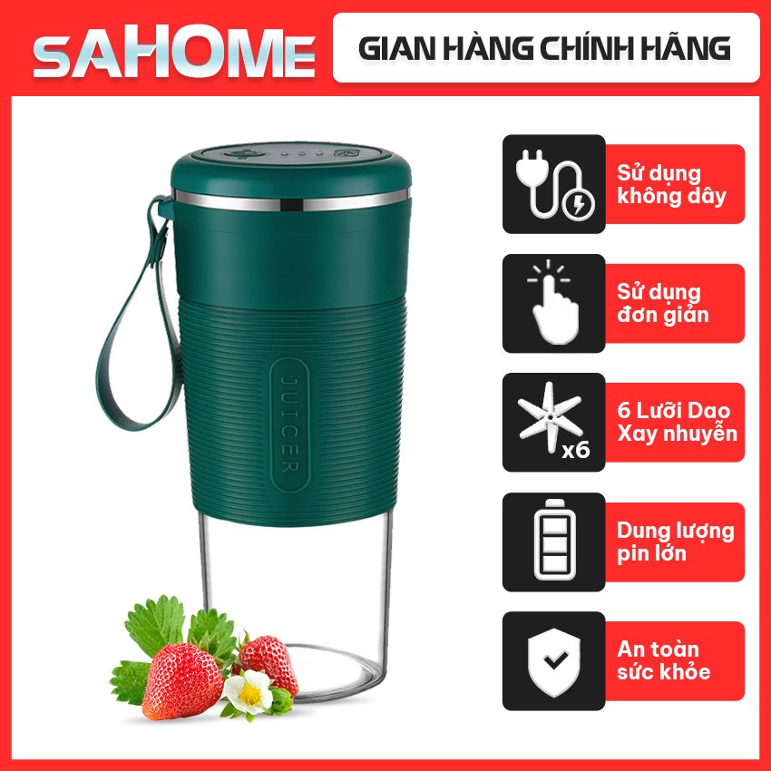 [FREESHIP] Máy Xay Sinh Tố Cầm Tay Mini Đa Năng SH01 Xay Thịt, Xay Đá, Xay Sinh Tố Cầm Tay Tiện Lợi Cao Cấp Xay Cực Nhanh - Sahome