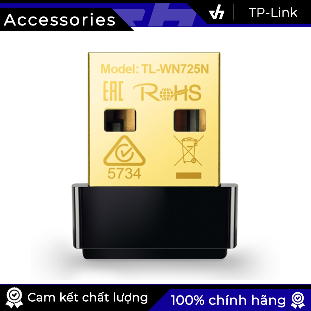 Usb thu sóng wifi tp-link wn725n , kiểu dáng đẹp, thiết kế nhỏ gọn