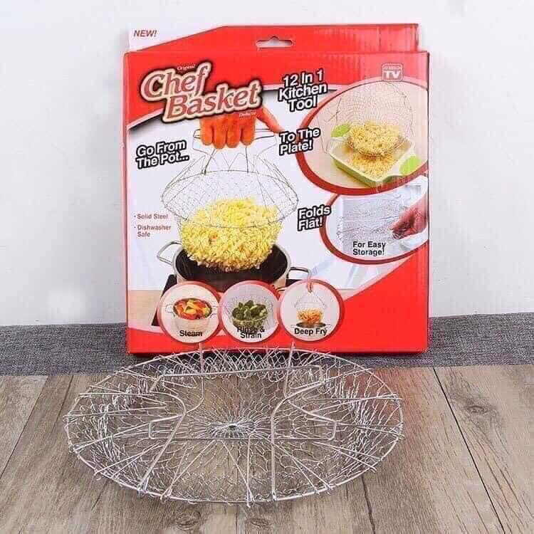 Rổ bếp chiên nhúng, vợt bếp chiên nhúng, rổ chiên rán đa năng