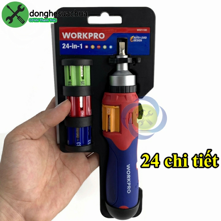 Bộ tua vít 24 chi tiết workpro w021180