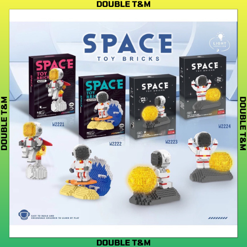 LEGO PHI HÀNH GIA nhiều mẫu mô hình lắp ráp lego 3D phi hành gia vũ trụ