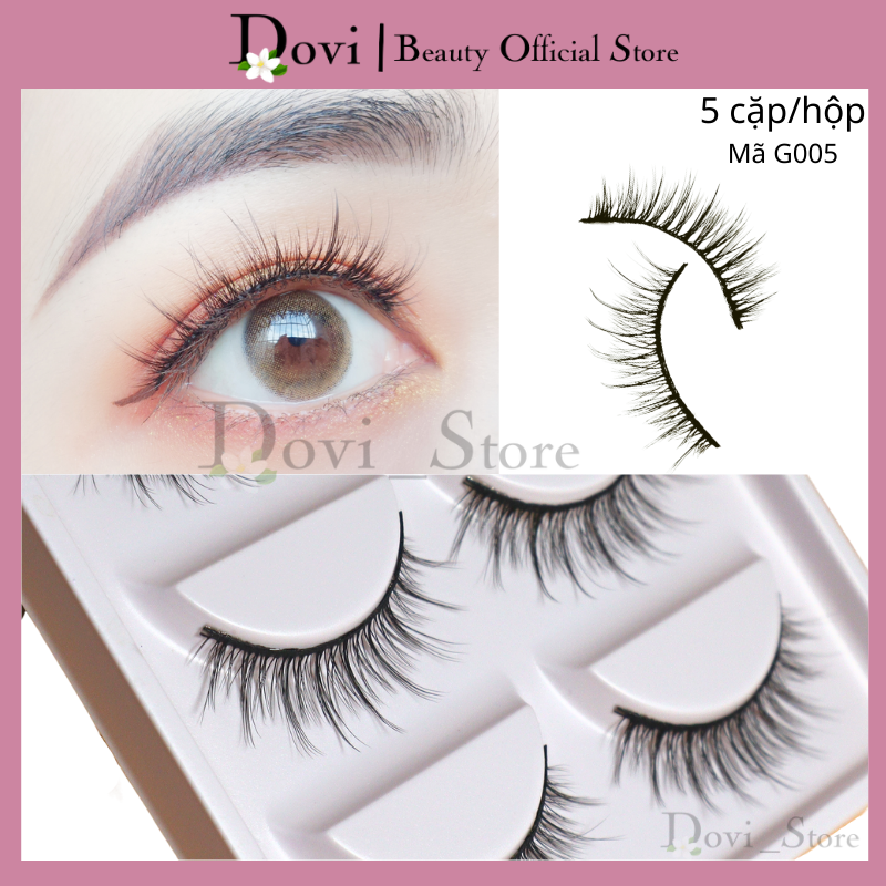 [HCM]Lông mi giả Mi Chồn Tự Nhiên  5 Cặp Nhiều Mã