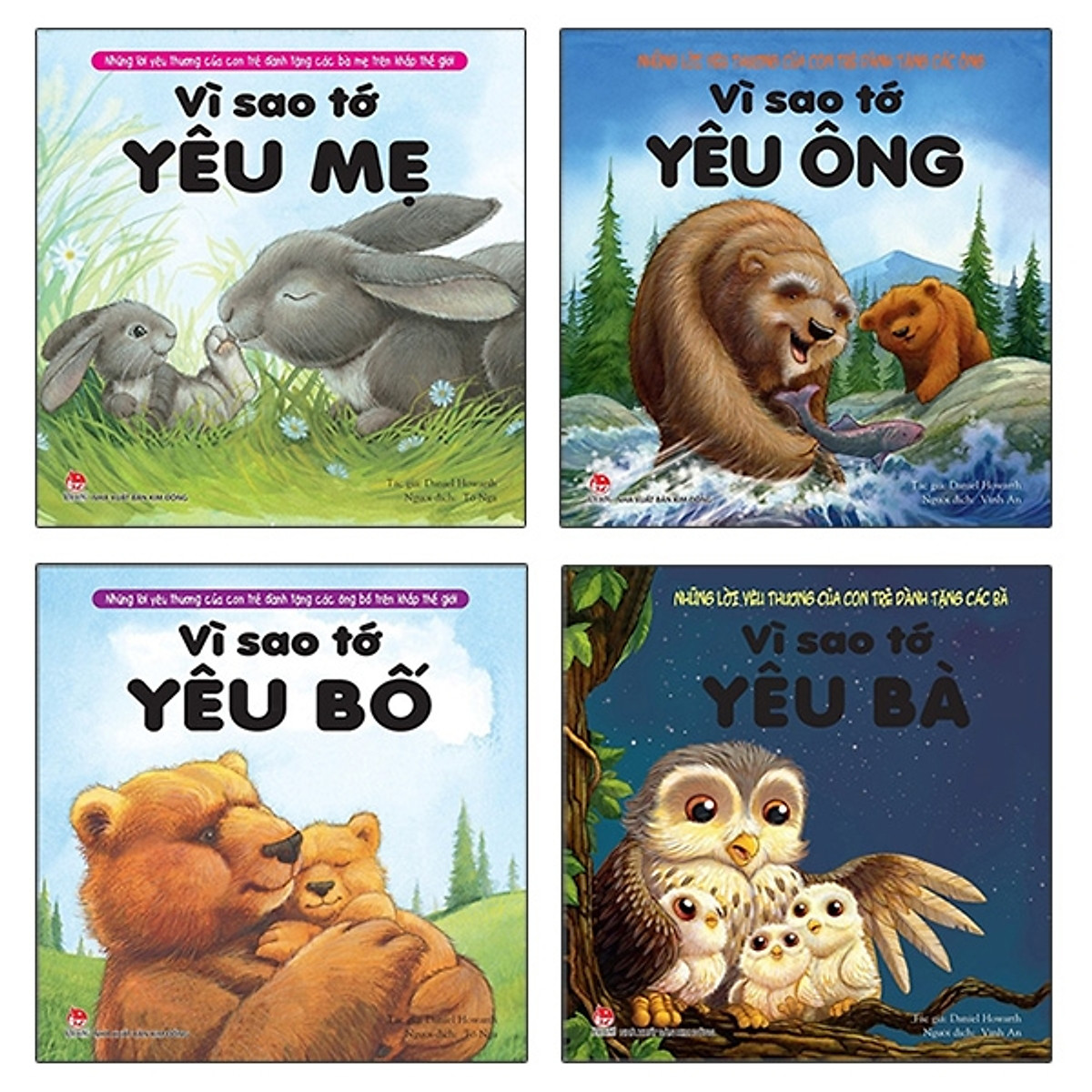 Sách kim đồng - combo vì sao tớ yêu ông, bà, bố, mẹ