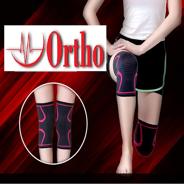 [HCM]Băng đai bảo vệ đầu gối thể thao thun giãn thương hiệu Ortho