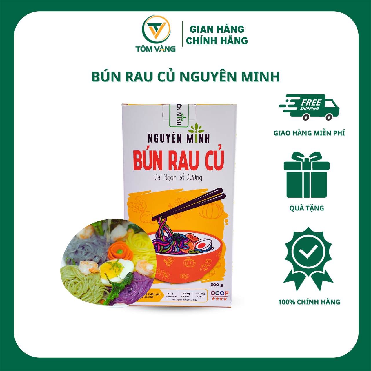Mì rau củ nguyên minh