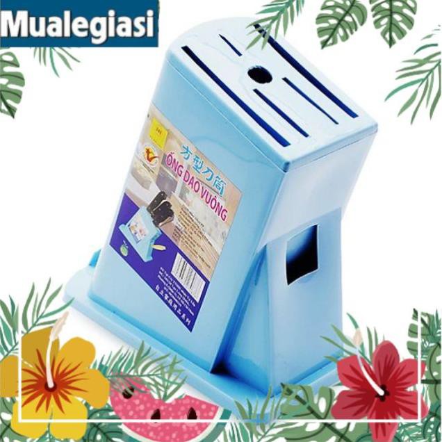 Kệ ống dắt dao nhựa vuông