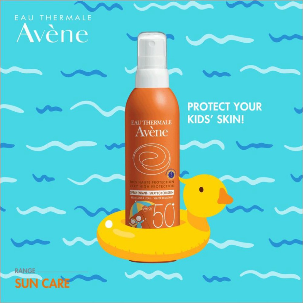 Kem chống nắng aven dạng xịt cho trẻ em 200ml hàng pháp