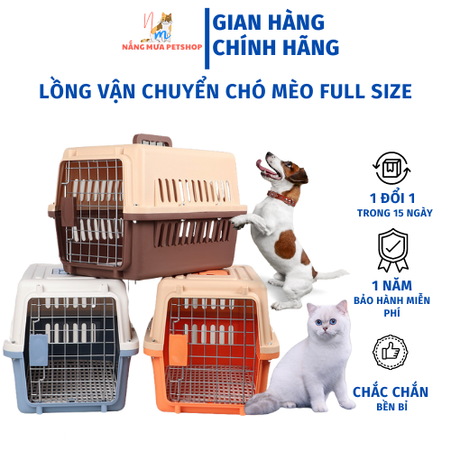 Lồng vận chuyển chó mèo, lồng vận chuyển hàng không cho chó mèo