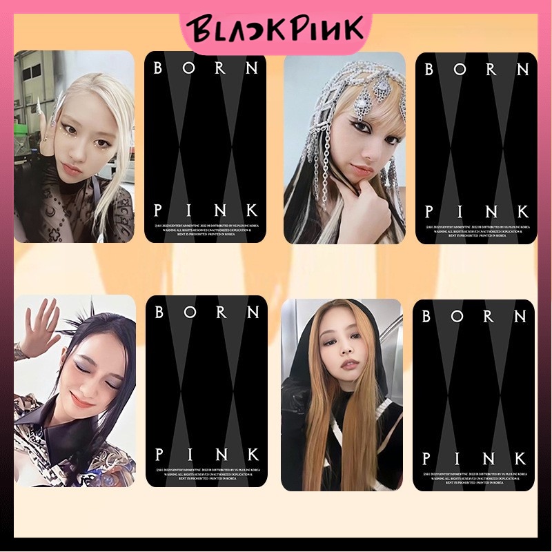 [ PHOTOCARD ] Thẻ Card Bo Góc Thành Viên BLACKPINK - Chủ Đề BORN PINK 2 - Cán Sần Xịn [FANMADE]