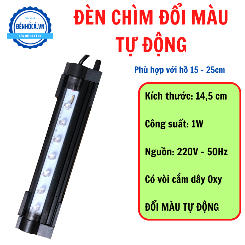 Đèn bể cá đèn chìm đổi màu tự động cho hồ cá đẹp hơn