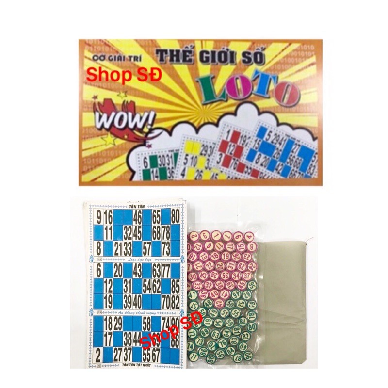 Cờ lô tô 90 số gỗ cao cấp siêu bền đẹp