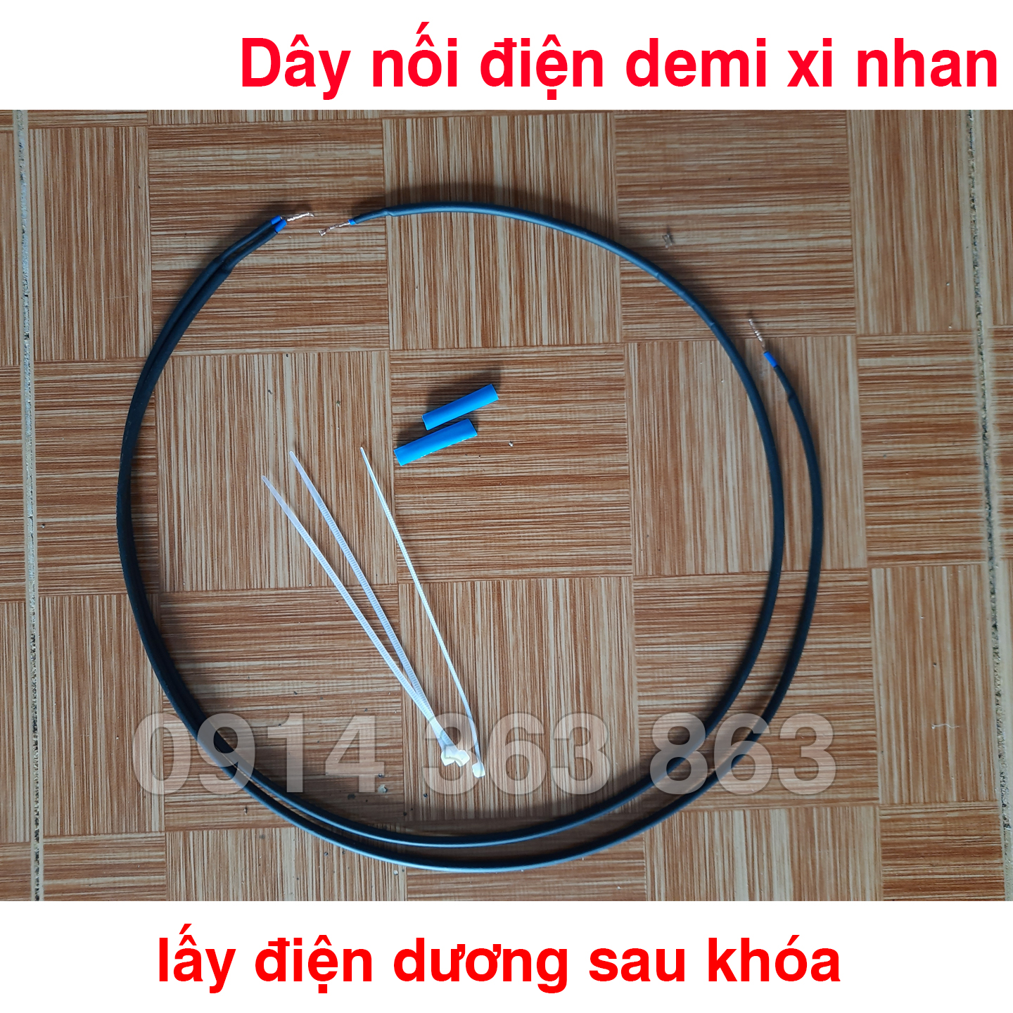 Dây nối điện demi cho xi nhan 3 dây, lấy điện dương sau khóa
