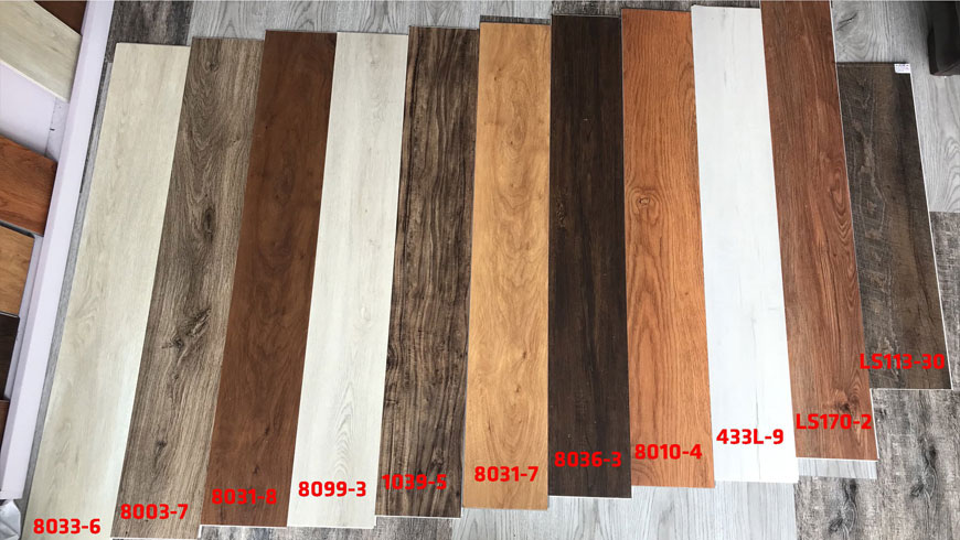 Sàn nhựa giả gỗ - Tự dán sẵn keo - sell khủng loại 1 -Kích thước 91,5x15,4cm. Độ dày 2mm (7 tấm 1 mét vuông)