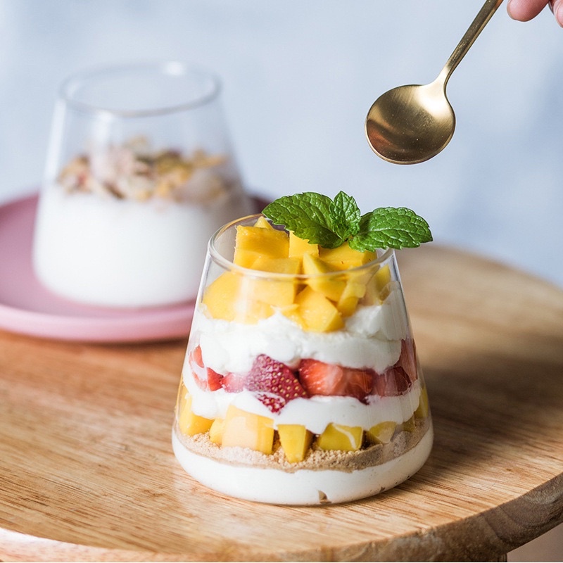 Cốc sinh tố tam giác, cốc thủy tinh chịu nhiệt borosilicate