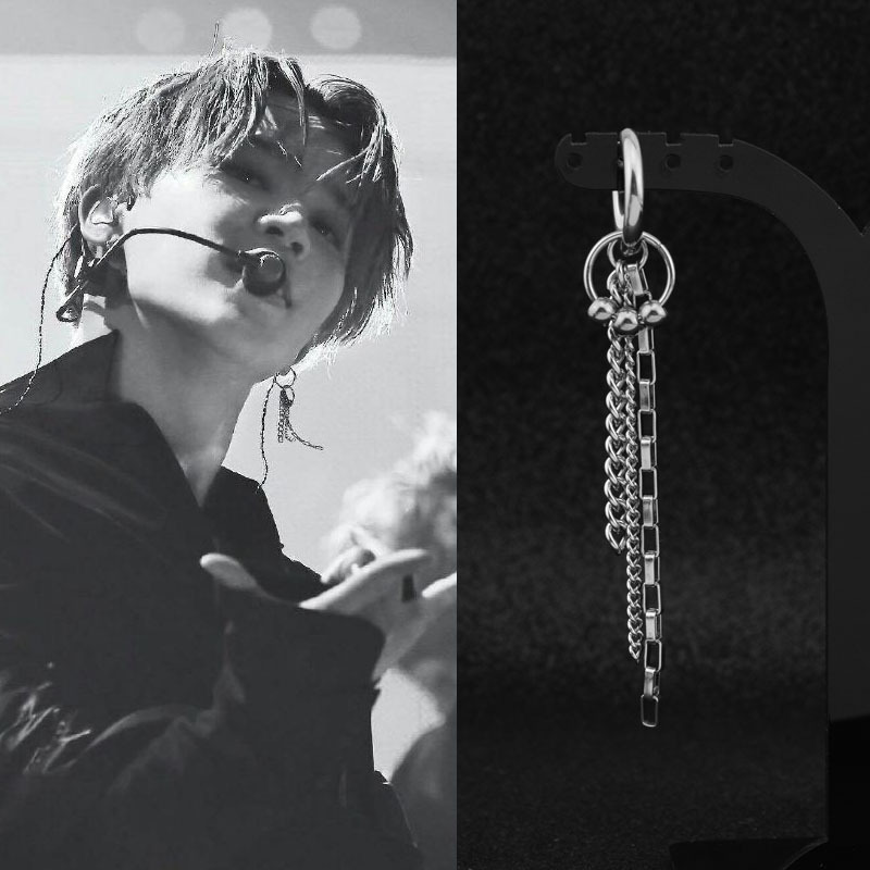 Khuyên tai nam Titan dây xích mới BTS Park Jimin