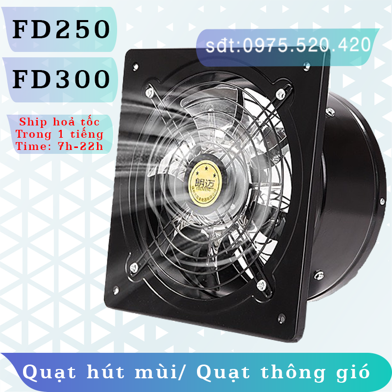 Quạt thông gió, quạt hút mùi, quạt hút gió ... nhà vệ sinh/ phòng bếp - fd100 / fd150 / fd250 công suất 25-80w