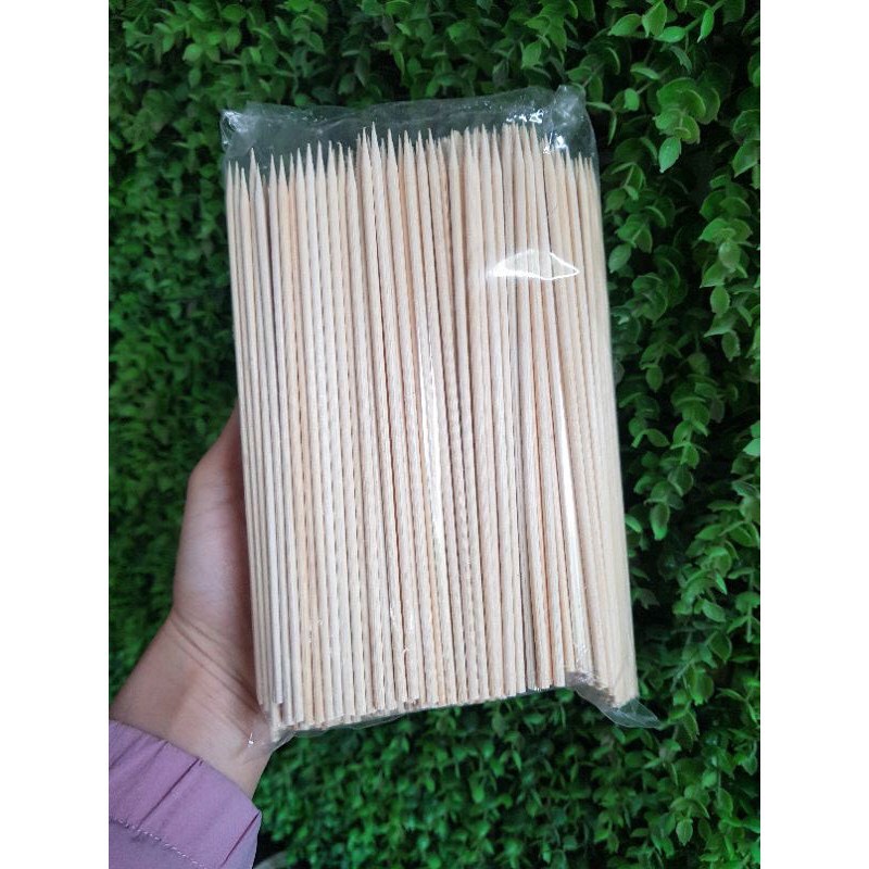 1 bịch que xiên tre dài 20cm, xiên que tre, que xiên chả cá cao cấp
