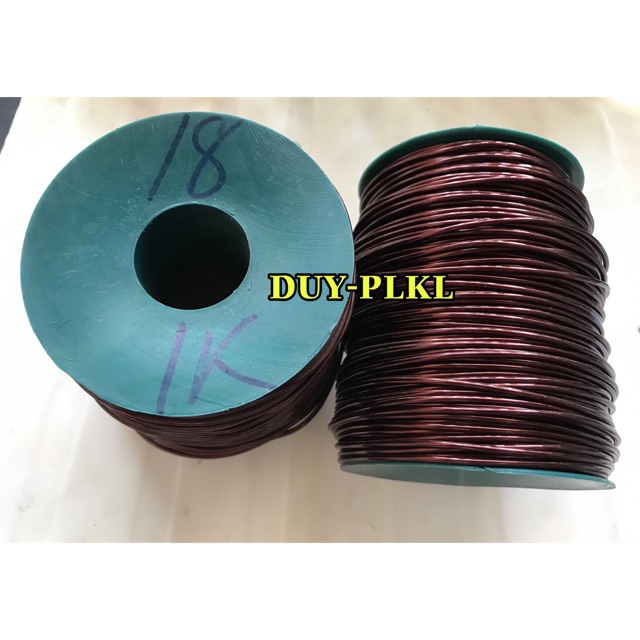 Dây nhôm mạ đồng - 1.8 li - cuộn 1 ký - dùng cột và uốn cây, hoa lan.dây buộc lan.