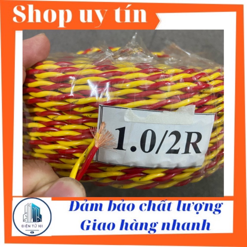 Dây loa ruột 1.0 xoắn cao cấp cam kết đồng 100%, dùng làm dây loa, amply