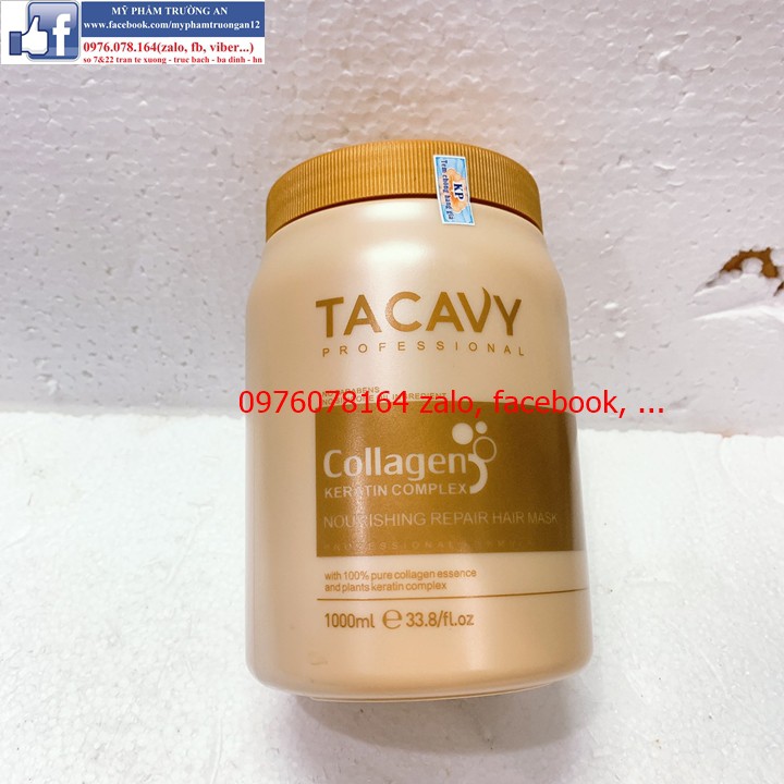 Hấp ủ tóc Tacavy collagen keratin complex siêu mềm mượt
