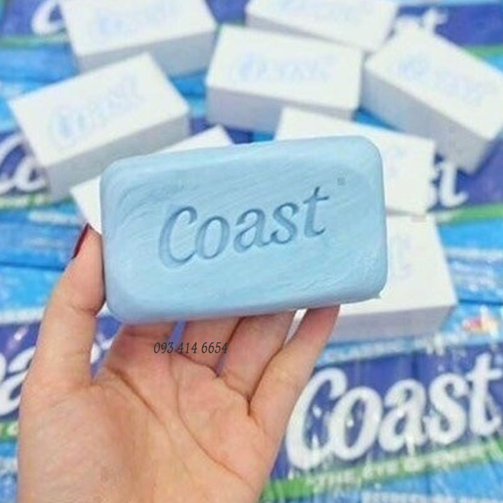 Xà phòng cục sát khuẩn sạch da coast mỹ 113g màu trắng
