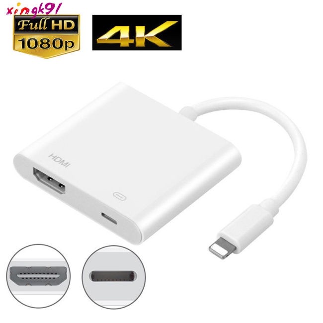 Cáp Lightning to HDMII cáp kết nối điện thoại iphone, ipad với tivi - nightning sang HDMI