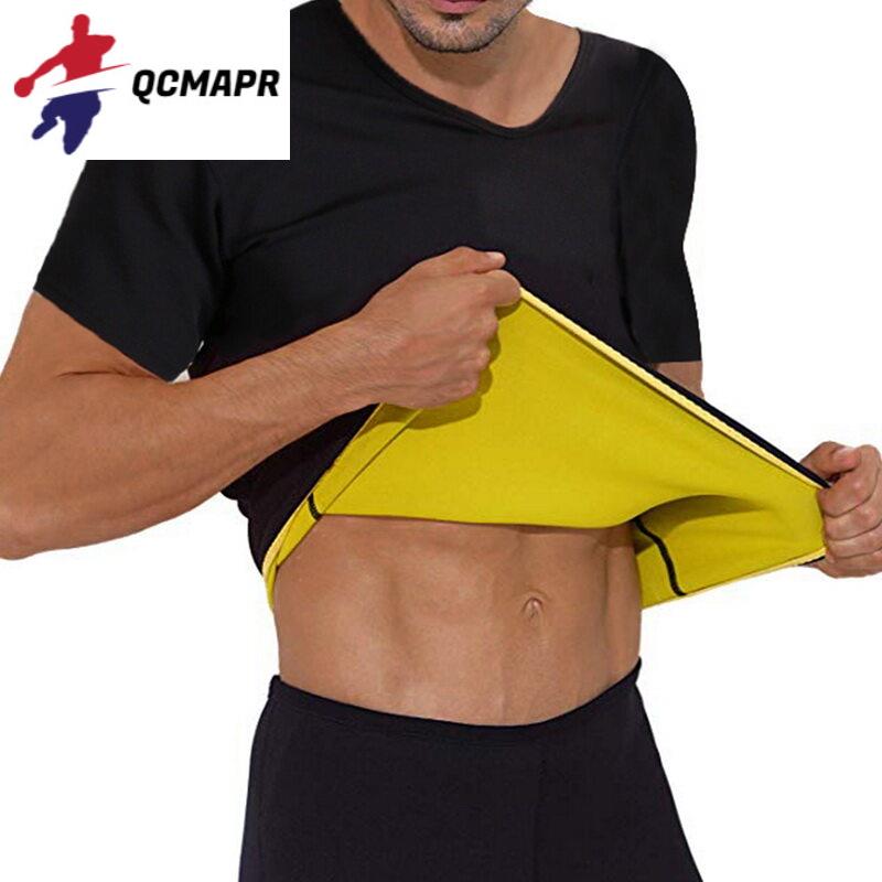 Áo Giảm Cân Giữ Nhiệt Cho Nam Áo Bó Sát Định Hình, Áo Thun Ôm Eo Huấn Luyện Viên Bằng Cao Su Neoprene