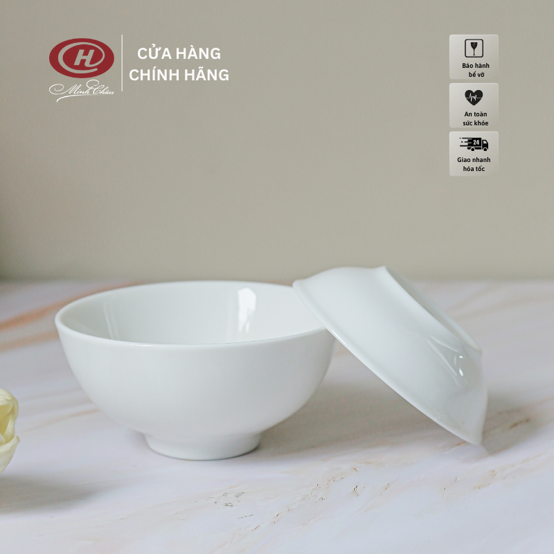 Bát Chấm 9cm Minh Châu - Trắng Trơn - C03 - Phù Hợp Đựng Nước Mắm và Nước Sốt