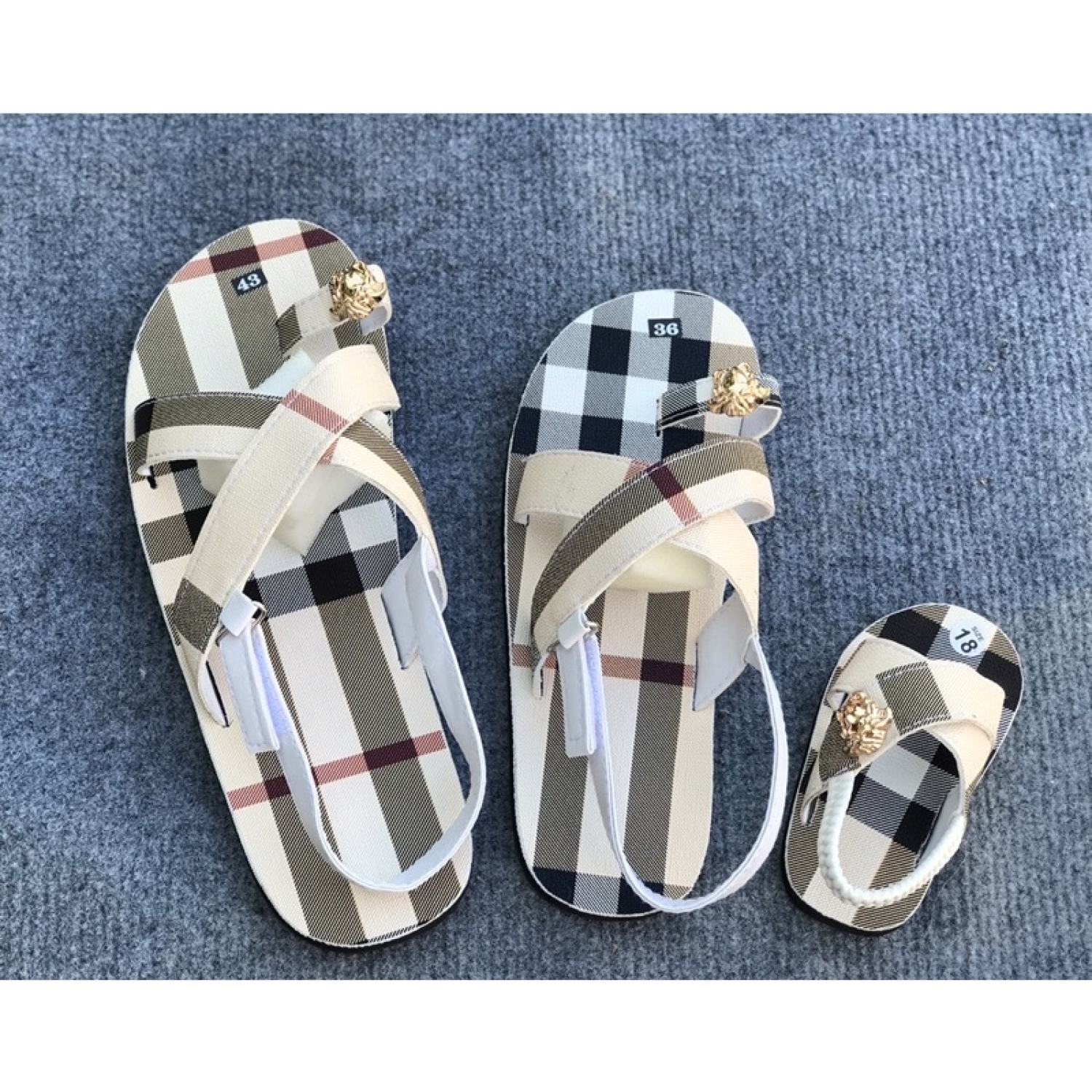 Dép sandal BBR đế bệt size gia đình đủ số