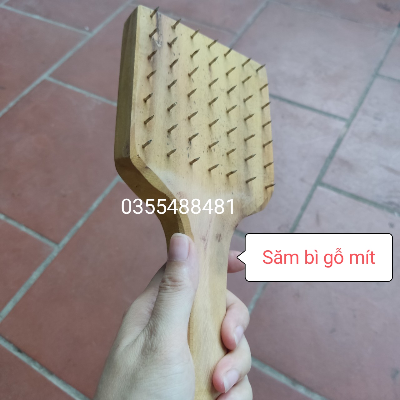 Săm bì gỗ mít/ săm bì heo nổ cốm/ bàn đập nổ cốm da heo/ xăm bì heo da giòn nổ cốm, xăm bì gỗ mít