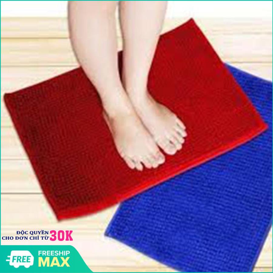 [SIÊU HOT] Thảm lau chân san hô Thái Lan siêu thấm chống trượt 35x50cm - Thảm chùi chân đa năng cho phòng khách, phòng bếp, nhà tắm siêu thấm hút, có tính thẩm mỹ cao ( Giao màu ngẫu nhiên)