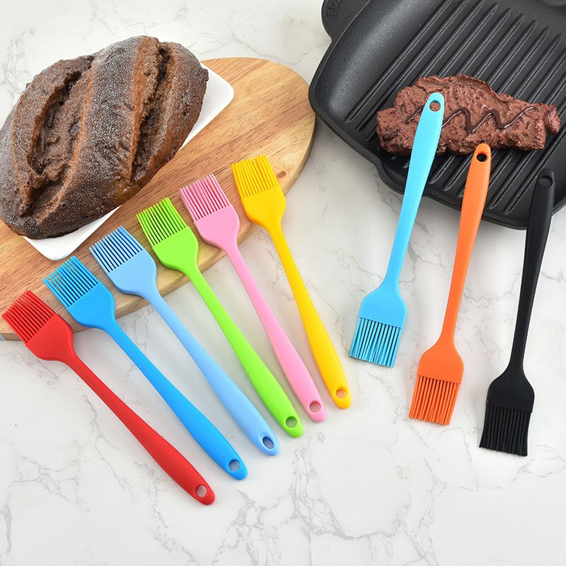 [21cm] Cọ Chổi Silicon Quét Dầu Chịu Nhiệt Cao Cấp Loại 1 - Chổi Silicone Phết, Quét Bơ Làm Bánh ( nguyên khối silicon ) Cao Cấp