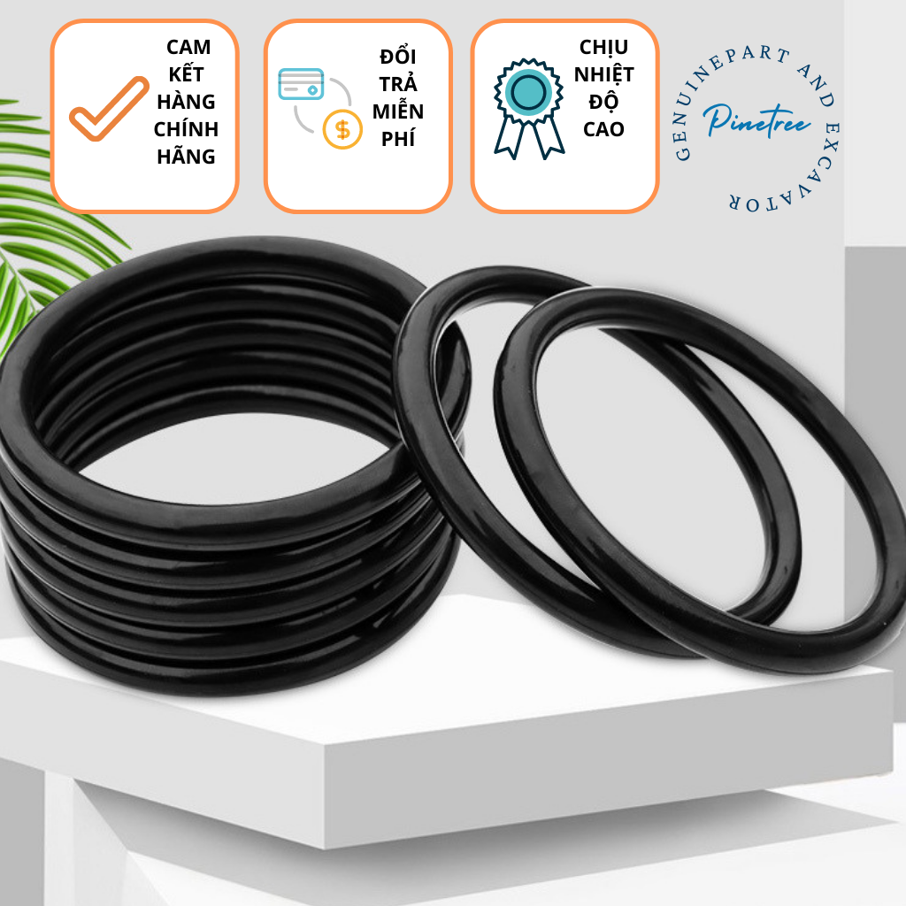 Gioăng cao su oring chịu nhiệt, gioăng cao su tròn, ron cao su NBR, vòng đệm cao su chiụ dầu 3mm