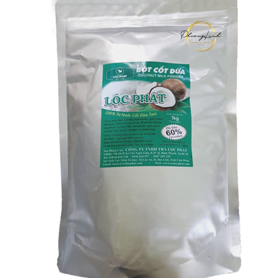 Bột cốt dừa lộc phát 1kg chất lượng đảm bảo an toàn đến sức khỏe người sử dụng cam kết hàng đúng mô tả