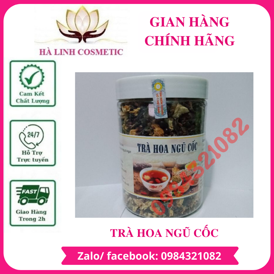 Trà Hoa Ngũ Cốc đóng hộp thơm ngon thơm mát