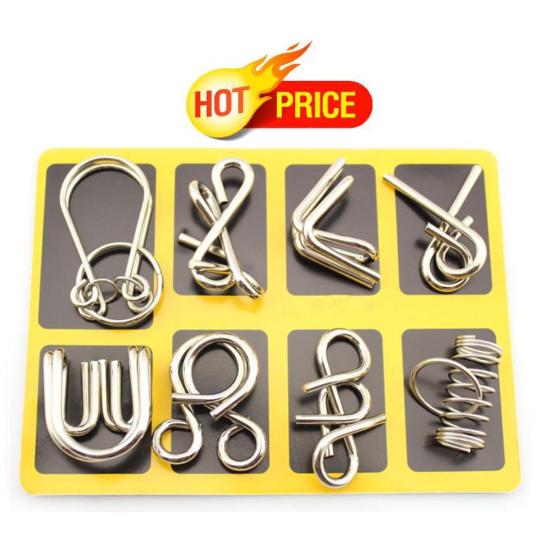 [HCM]Trò chơi trí tuệ nhật bản Bộ đồ chơi 8 món Bộ đồ chơi sáng tạo rèn luyện tư duy lập luận đa chiều