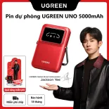 【Surprise Red Limited Edition】Sạc dự phòng 5000mAh UGREEN Uno PD 20W Powerbank USB Type C Wireless Charging Power Bank for iPhone 16 15 14 Pro Max Samsung S24 Ultra S23 Pixel Huawei Honor Xiaomi