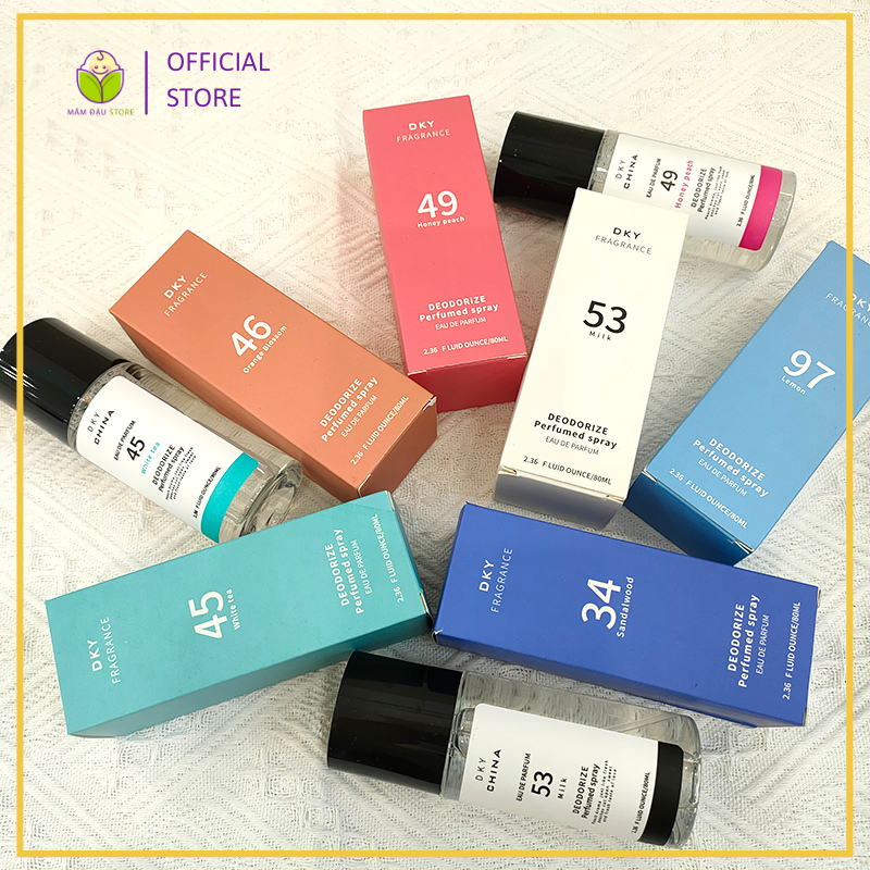 Chai xịt thơm quần áo quốc dân thương hiệu dky lọ 80ml siêu hot khử mùi quần áo hiệu quả