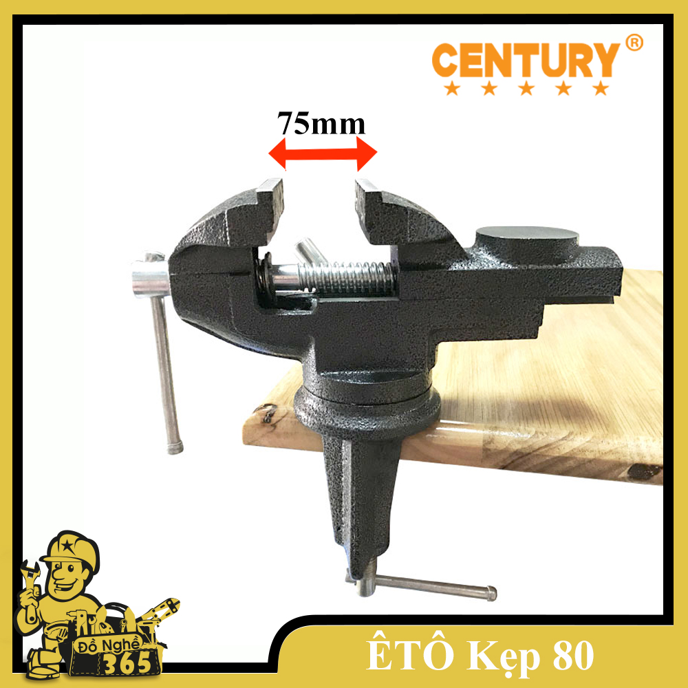 Ê tô kẹp bàn hiệu CENTURY, là loại ê tô kẹp mi ni chuyên dùng kẹp những vật nhỏ gọn thích hợp cho việc gia công cơ khí và chế tạo máy móc, sản phẩm làm từ hợp kim thép rất chắc chắn