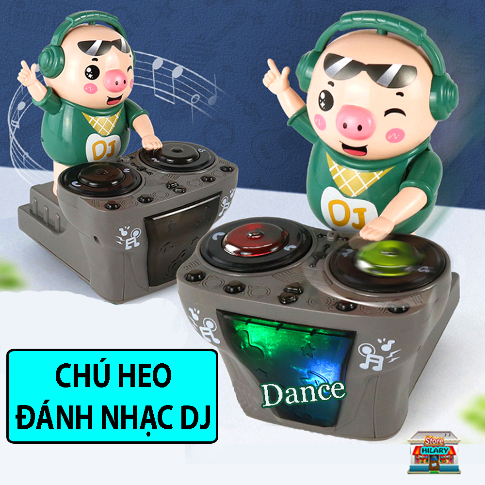Đồ chơi trẻ em - đồ chơi heo đánh nhạc dj , chú heo đánh dj vui nhộn , có nhạc và đèn , heo đánh nhạc dj , heo đánh dj , chú heo chơi dj năng động , đồ chơi dành cho bé trai , đồ chơi dành cho bé gái