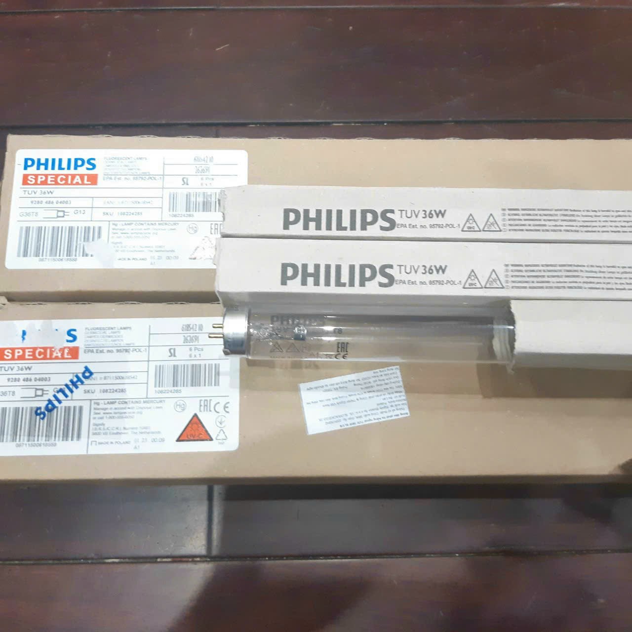Bóng uv diệt khuẩn philips t8 0m6 - 1m2