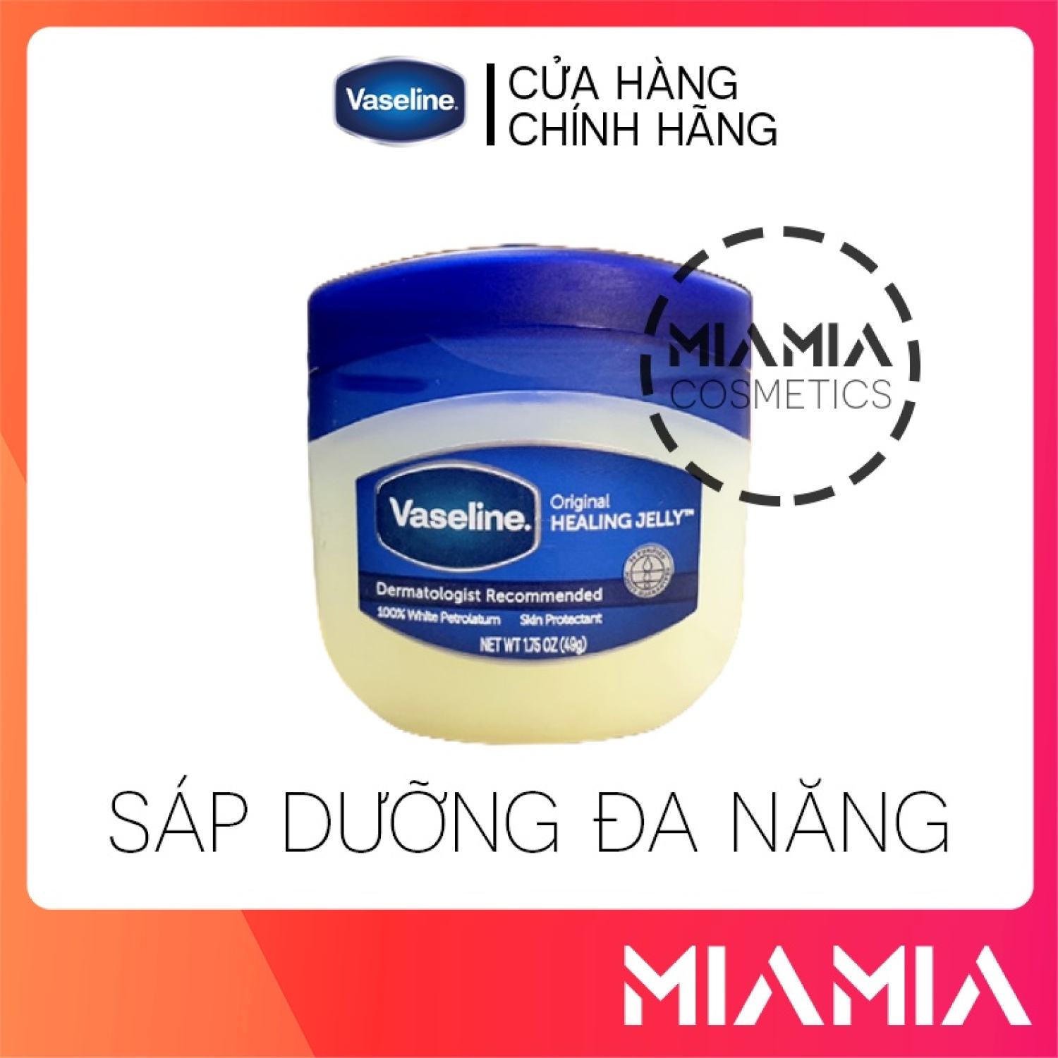 Sáp đa năng vaseline chính hãng 49gr sáp dưỡng ẩm chống nứt nẻ