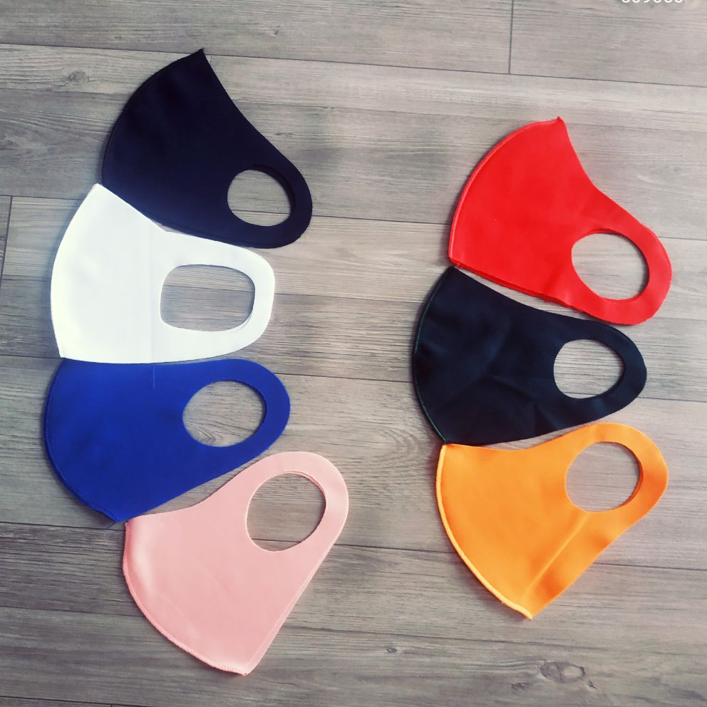 Combo 10 khẩu trang vải thun poly mát lạnh