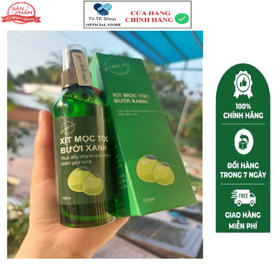 Xịt mọc tóc bưởi xanh góc thảo mộc yurino - mẫu mới