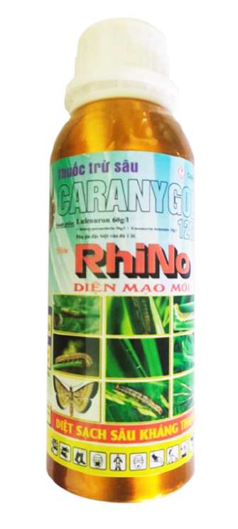 Thuốc trừ sâu RHINO 120 EC (chai 250ml) diệt sâu cuốn lá, sâu tơ bắp cải, sâu xanh trên hành, bọ trĩ hại dưa bầu bí,nhện gié, sâu cắn chẽn....