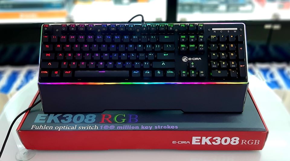 Bàn phím cơ e-dra ek308 rgb